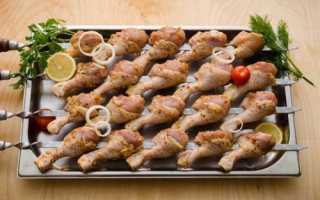 Сочный шашлык из курицы